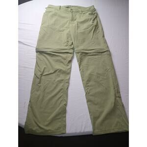 Patagonia Convertible Zip off Pants Women Green Size 32 Hiking Outdoors